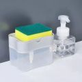 Soap Dispenser Pump With Sponge Manual Press Cleaning Liquid Dispenser Container Manual Press Soap Organizer Kitchen Tool. 