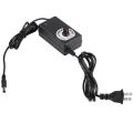 AC to DC Adapter 12V 2A Adjustable power source Motor Speed Controller with US Plug For Electric Fan and Pump. 
