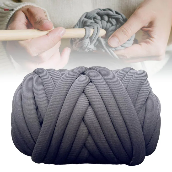 Chunky%20Yarn,%20Tube%20Giant%20Yarn,%20Soft%20Crocheting%20Hand%20Knit%20Jumbo%20Tubular%20Yarn,%20Bulky%20Chunky%20Yarn%20for%20Macrame,%20Carpets,%20Crochet,%20Pillow,%20Cushion%20-%20Image%203