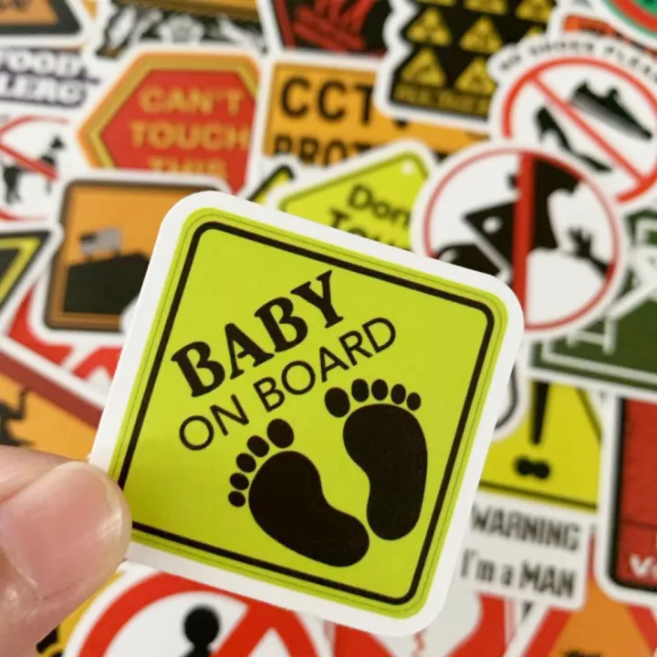40pcs%20Warning%20Signs%20Stickers%20Logo%20Stickers%20for%20Laptop%20Scrapbook%20Journal%20Kids%20Girls%20Boys%20Stickers%20-%20Image%204