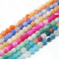 4-14mm Natural Stone Frost Crab Colorful Carnelian Round Loose Beads For DIY Necklace Bracelet Jewelry Making. 