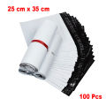 Large Size 32 x 41+5 CM Size  Poly Mailer White Daraz Flyers Bundle of 100 Bags pack and 25 Bags Pack Thickness - 2.2mm packaging material Bags Plastic Poly Envelope  Flyer Packs Postal Safe Mailing Bags Shipping packing Bags. 