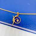 22K Gold Plated 1.9mm Fox Singapore Chain with Pendant – Elegant & Stylish Jewelry. 