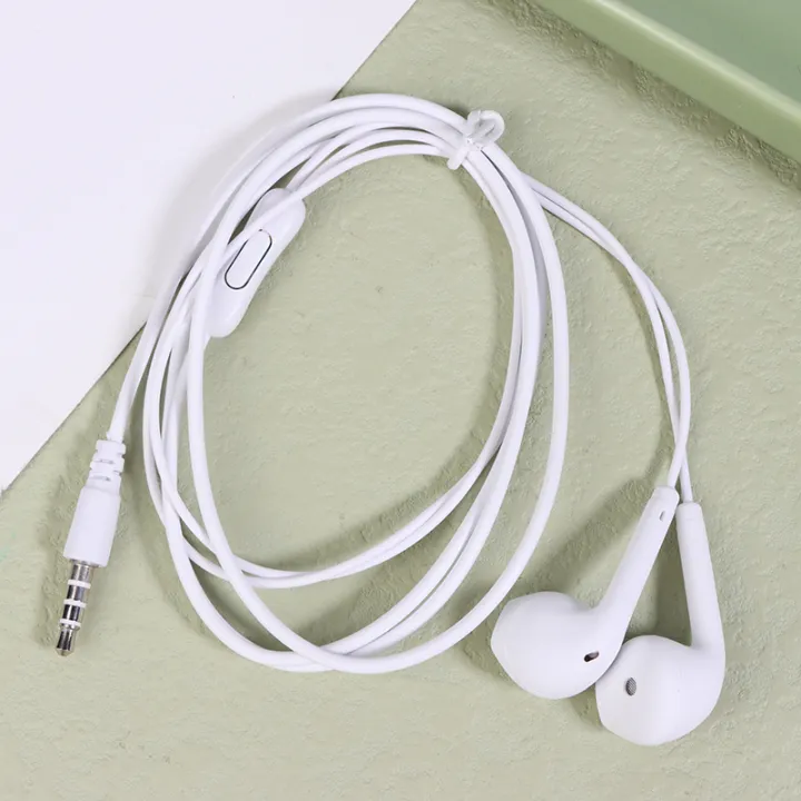 U19 Smooth Surface Wired Earphones Super Bass 3.5mm Headphones With Built-in Mic Hands Noise Canceling Earbuds Music Headset