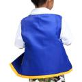 Cosplay Anime Ash Ketchum Clothes Pokemon Cap Gloves Set Men Blue Jacket Costume Boys Girls Cosplay for Party Trainer Pokemon. 