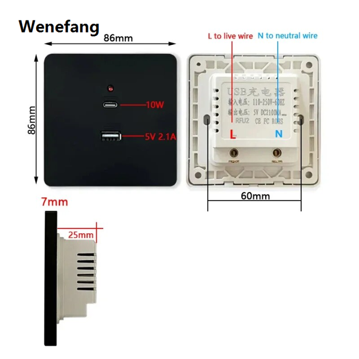 Wenefang%20Luxury%20Black%20Universal%20Wall%20USB%20C%20Socket,%2010W%20Type-c%202port%20USB%20Plug%20Adapter%20Outlet,%20Wall-mounted%20Eu%20220V%20Electrical%20Power%20Socket%20-%20Image%204