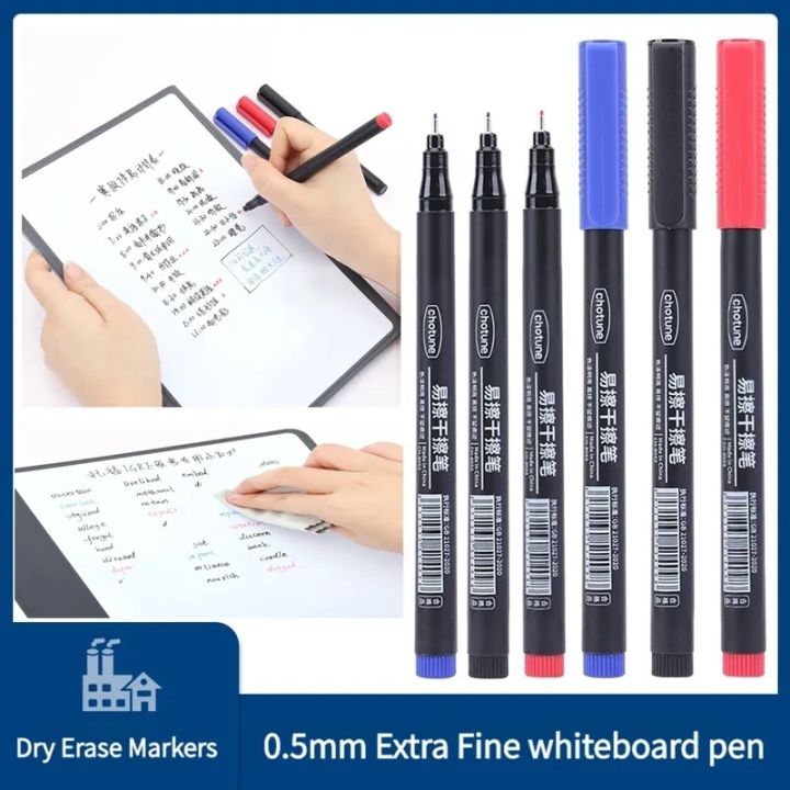 Office%20School%20Whiteboard%20Art%20Marker%200.5mm%20Very%20Fine%20Tip%20Dry%20Wipe%20Marker%203-Color%20Erasable%20Office%20Teaching%20Whiteboard%20Pen%20Large%20Capacity%20Color%20Marker%20Pen%20-%20Image%202