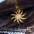 gold plated Stylish Rich Look Good Quality Gold Plated Star Sun Theme For Women. 