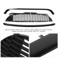 Front Hood Grille Heat Dissipation Weatherproof ABS+PP Front Bumper Grill UV Protection /Set for R55 R56 R57 R58 R59 S JCW. 