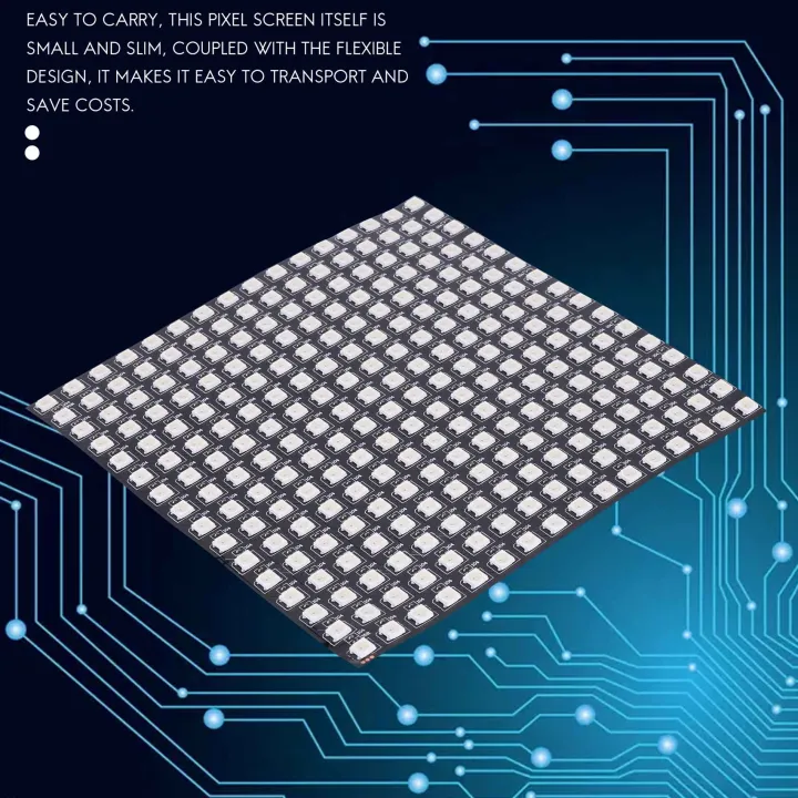 WS2812B%20LED%20RGB%20Flexible%20Pixel%20Panel%2016X16%20Individually%20Addressable%20Panel%20Light%20LED%20Module%20Screen%20-%20Image%205