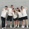 Taiwan School Uniform Suit Attached to Middle School Students jk Uniform White Shirt College Style Middle School Students Graduation Business Attire Summer. 