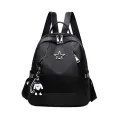 Women's Large-capacity Backpack Waterproof Oxford Cloth Backpack Fashion Students School Bag Solid Color. 