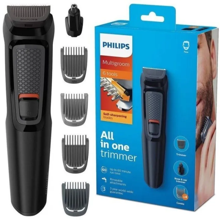 Philips%20Multi%20Groom%20Series%203000%206-In-1%20Face%20And%20Hair%206%20Tools%20Self-Sharpening%20Steel%20Blades%20Up%20To%2060%20Minutes%20Run%20Time%20All-In-One%20Trimmer%20-%20Image%202