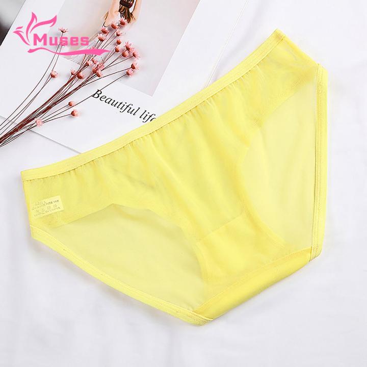 Muses%20Mall%20Breathable%20Mesh%20Briefs%20Mesh%20Briefs%20Solid%20Color%20Ultra-thin%20Low-rise%20Panties%20Breathable%20Underpants%20Ultra-thin%20Low-rise%20Panties%20-%20Image%204