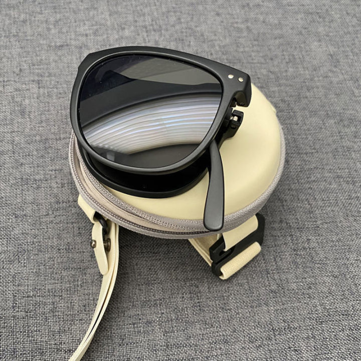 Women's Fashion Folding Sunglasses Women's Brand Designer Glasses Oval Glasses