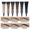Handaiyan 6 Colors Eyebrow Cream Shaping Eyebrow Cream Light Eyebrow Long-Lasting Waterproof Non-Blooming Liquid Eyebrow Gel Eyebrow Cream. 
