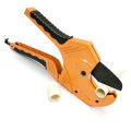 Professional PVC Pipe Cutter Heavy Duty Ratchet Type Tube 65mm for Cutting PEX, PPR, PVC, Plastic Pipe, Multi-functional Tool, Ideal for Household, Maintenance, Plumber - Toolmak. 