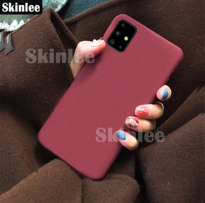 For Samsung M51 Matte Silicone Phone Case for Samsung Galaxy M51 Super Scrub Non-slip Back Cover