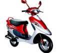 Tvs Scooti Pep+ Red Silver bike Full Sticker Set. 