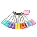 12 pieces Color assorted plastic head honeycomb fabrpieces Safety Pins For baby.. 