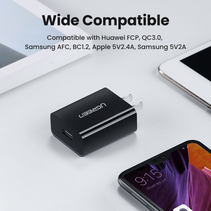 %E3%80%9018W%20USB-A%E3%80%91UGREEN%20Qualcomm%20Certified%20Quick%20Charge%203.0%20QC%2018W%20USB%20Charger%20Adapter%20QC3.0%20Fast%20Wall%20Charger%20Mobile%20Phone%20Charger%20For%20Samsung%20Galaxy%20S24%20S23%20Ultra/A%20iPhone%2016%2015%20Max%20Pro%20OPPO%20Reno%2012%2011/A/Find%20N%20Xiaomi%2015%2014%20Pro%20Redmi%20K70%2060%20Pro%20Huawei%20Mate%20-%20Image%205