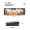 K68 Gaming Keyboard BT Wireless Mechanical Keyboard 5.0 Wireless Mechanical Keyboard 2.4G 68 KeysBacklit for PC Gamer Keyboards. 