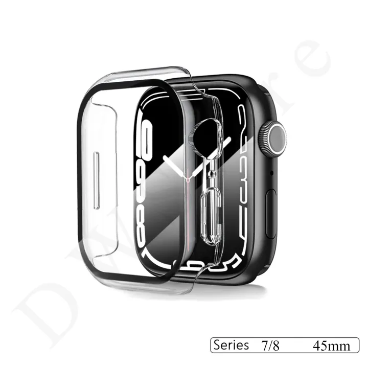 45mm%20Glass%20+%20Cover%20For%20Apple%20Watch%20case%207/8%20iWatch%20bumper%20Tempered%20Glass%20Screen%20Protector%20for%20apple%20watch%20-%20Image%203