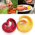 Sausage Slicer Tool Easy-to-use Spiral Sausage Cutter for Home Kitchen Restaurant Set of 2. 