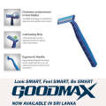 Goodmax gent's twin blade disposable razor, 5 in 1 pack. 