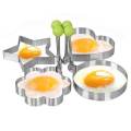 【BestGO】Single 1pcs Random Fried Egg Rings Mold Non Stick for Griddle Pan Egg Shaper Pancake Maker with Handle Stainless Steel Egg Form Cooking. 