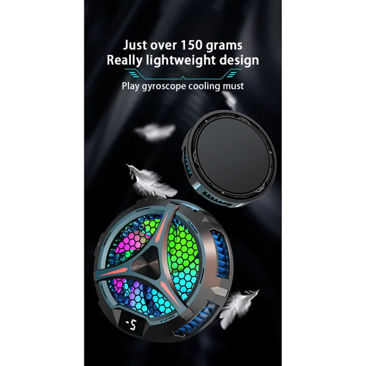 KOKKO%20X42%20Cell%20Phone%20Cooler%20Fan%20With%20Temperature%20Digital%20Display%20Cooler%20Customized%20RGB%20Lighting%20Semiconductor%20Heatsink%20Cooling%20-%20Image%206