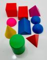 10 Pcs Solids Educational Geometric Models Set 3D Shapes for Math & Geometry Educational Toys. 