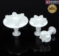 3pcs Christmas Snowflake Cake Plunger Cutters Fondant Tool for Cake Decorating Fondant Icing Cutters. 