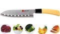 Guns Ceramic Knife Santoku Blade Japanese Knife with Holes Long 7 Inches Sharp & Durable for Cutting Meat Chicken Cheese Vegetable Fruits EZ627. 