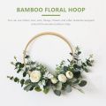 Wooden Rings,Bamboo Floral Hoops Wreath Rings Macrame Hoop Rings for DIY Wedding Christmas Wreath,Dream Catcher Crafts. 