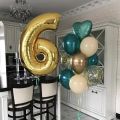 10pc Happy Birthday Duck Blue F Number Balloons First Baby Boy Girl Party Decorations My 1 One Year Ballons Supplies Globos. 