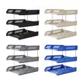 New Three-Layer File Rack Vertical Plastic A4 File Tray Stackable File Storage Rack for Home Office School. 