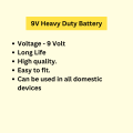 9V Heavy Duty Battery. 