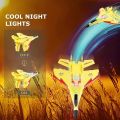RC Plane  YJ-630 2.4G Remote Control Flying Model Glider Airplane With LED Lights Kids Toys  Aircraft Foam Toys For Children Gifts. 