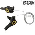 Bicycle Gear Shifters SHIMANO, ACCESS, RnR Brand 3x6, 3x7, 3x8, 3x9 21, 24 Speed Alloy, PVC Cycling Gear Shifters Bicycle Accessories. 