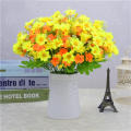 Cute Artificial Flowers Lifelike Silk Decorative Flower Silk Daisies 28 Heads One Bouquet 7 Branch for Floral Arrangement DIY Flowers Table Decor Home Decor Wedding Decoration DIY Crafters Room Accent. 