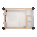 Acrylic Transparent / Clear & Black Case Cover for Raspberry Pi 4 Model B, with Cooling Fan for Raspberry Pi 4B. 