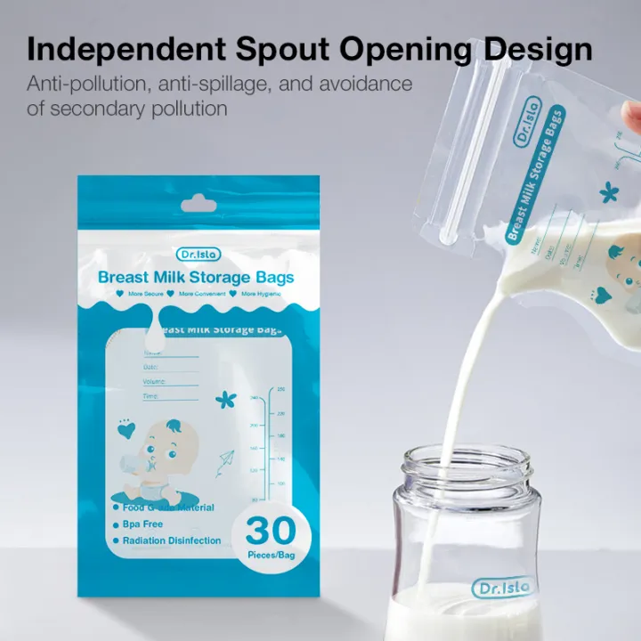 Vorix%20Dr.isla%20250ml/30Pcs%20Breast%20milk%20storage%20bag%20Disposable%20small%20capacity%20frozen%20milk%20storage%20bag%20BPA%20Free%20-%20Image%202