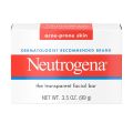 Neutrogena Transparent Facial Cleansing Bar Soap 99g Acne-Prone Treatment Made In USA. 