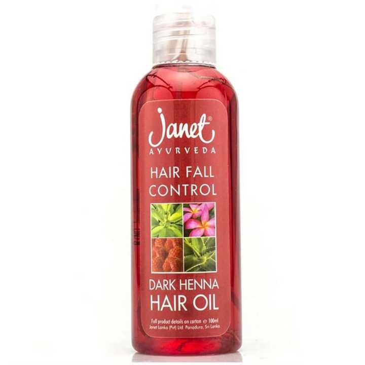 Janet Dark Henna Hair Oil 100Ml