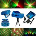 Mini Laser Light Disco Light Projector Stage Lighting Table Lamp - (Green Colour Lazer Only). 