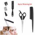 4 in 1 Shaving Kit - Razor Scissor Comb Shaver. 