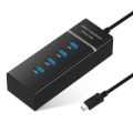 2022 New Super Speed USB Hub 3.0 PC Adapter Splitter High Speed Port 4-Port for Desktop PC Laptop MacBook Notebook Windows Multi Switch Power Cable. 