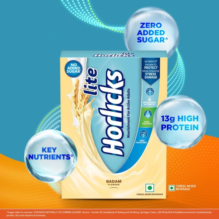 Horlicks%20Lite%20Badam%20Flavour%20Health%20&%20Nutrition%20Drink%20for%20Adults,%20450g%20Powder%20Refill%20Pack%20%7C%20High%20Protein%20Adult%20Health%20Drink%20for%20Immunity,%20No%20Added%20Sugar%20%20%20%20%20(FROM%20INDIA)%20SAM%20-%20Image%205