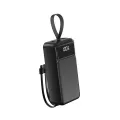 ASPOR A317 30000mAh  22.5W High Speed Built in Cable Power Bank. 